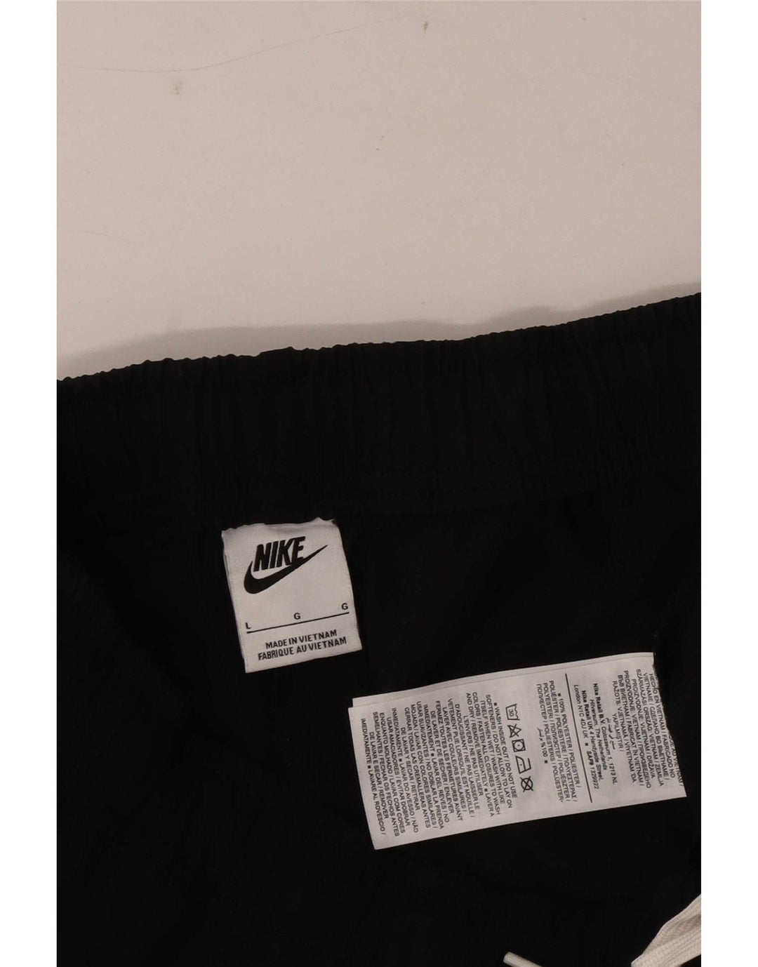 Męskie spodnie dresowe Nike, duże, czarne, poliestrowe