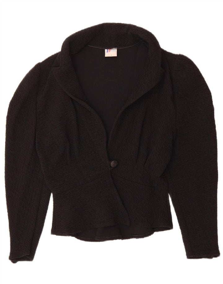 VISION Womens Cardigan Top EU 38 Medium Black