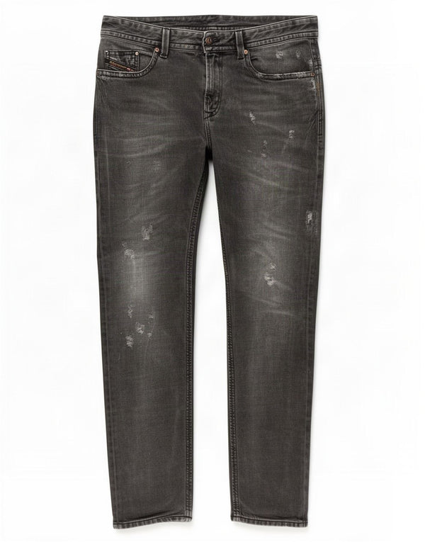 Diesel Męskie Thavar Distressed Slim Skinny Jeans W31 L32 Szara bawełna