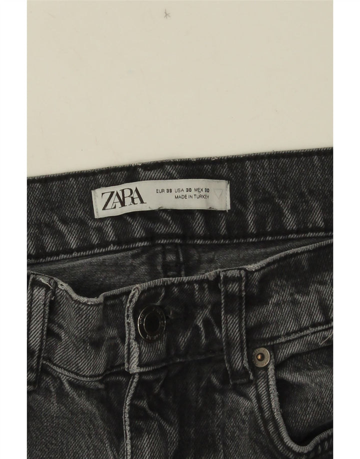 Męskie proste dżinsy Zara EU 38 Small W30 L32 Szare