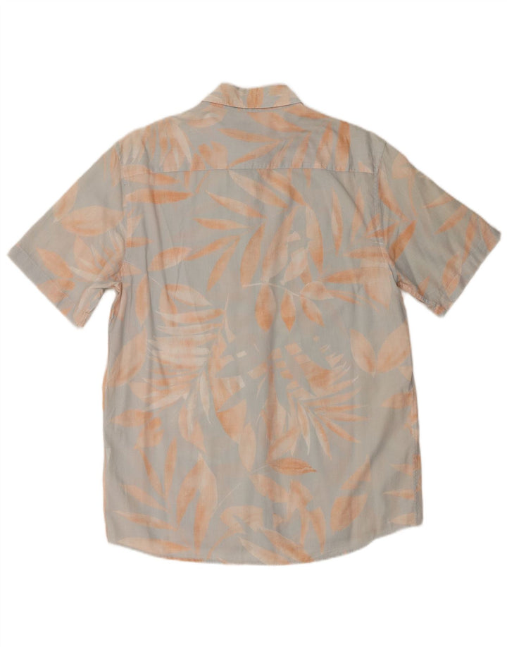 Męska koszula z krótkim rękawem i regularnym krojem Zara w kolorze średnioniebieskim w kwiaty