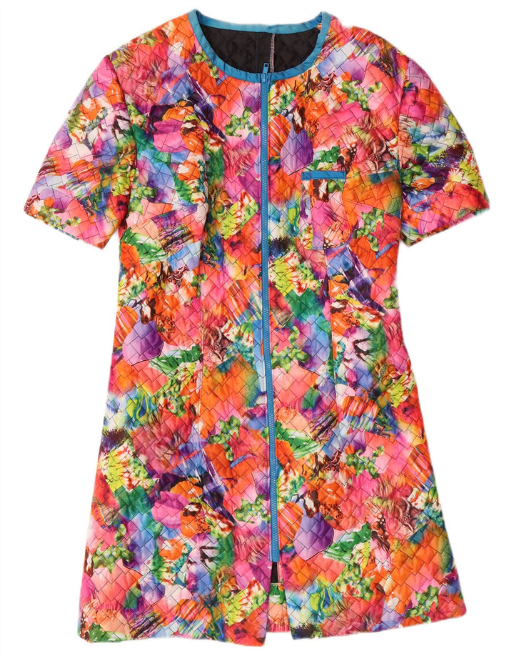 Sukienka damska w stylu vintage UK 14, średnia, wielobarwna w kwiaty