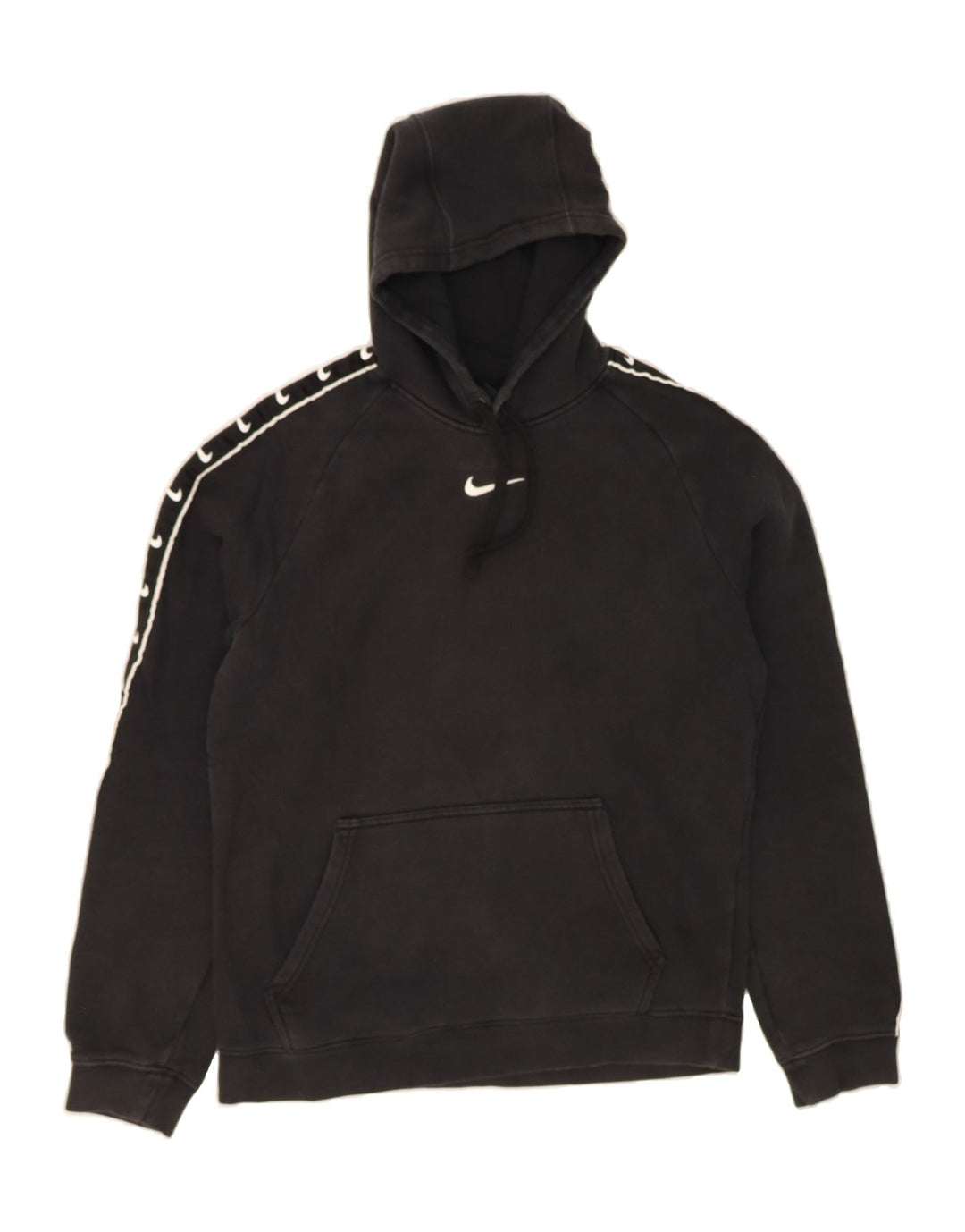 NIKE Mens Graphic Hoodie Jumper Small Black Cotton Vintage Nike and Second-Hand Nike from Messina Hembry 