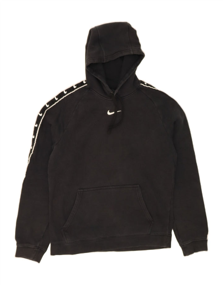 NIKE Mens Graphic Hoodie Jumper Small Black Cotton Vintage Nike and Second-Hand Nike from Messina Hembry 