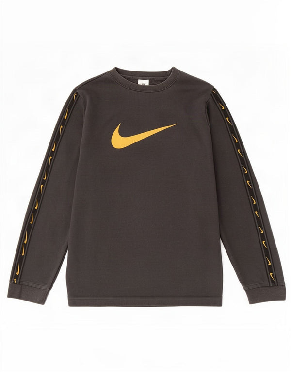 Chłopięca bluza z grafiką Nike, 13-14 lat, XL, czarna, bawełniana z blokami kolorów