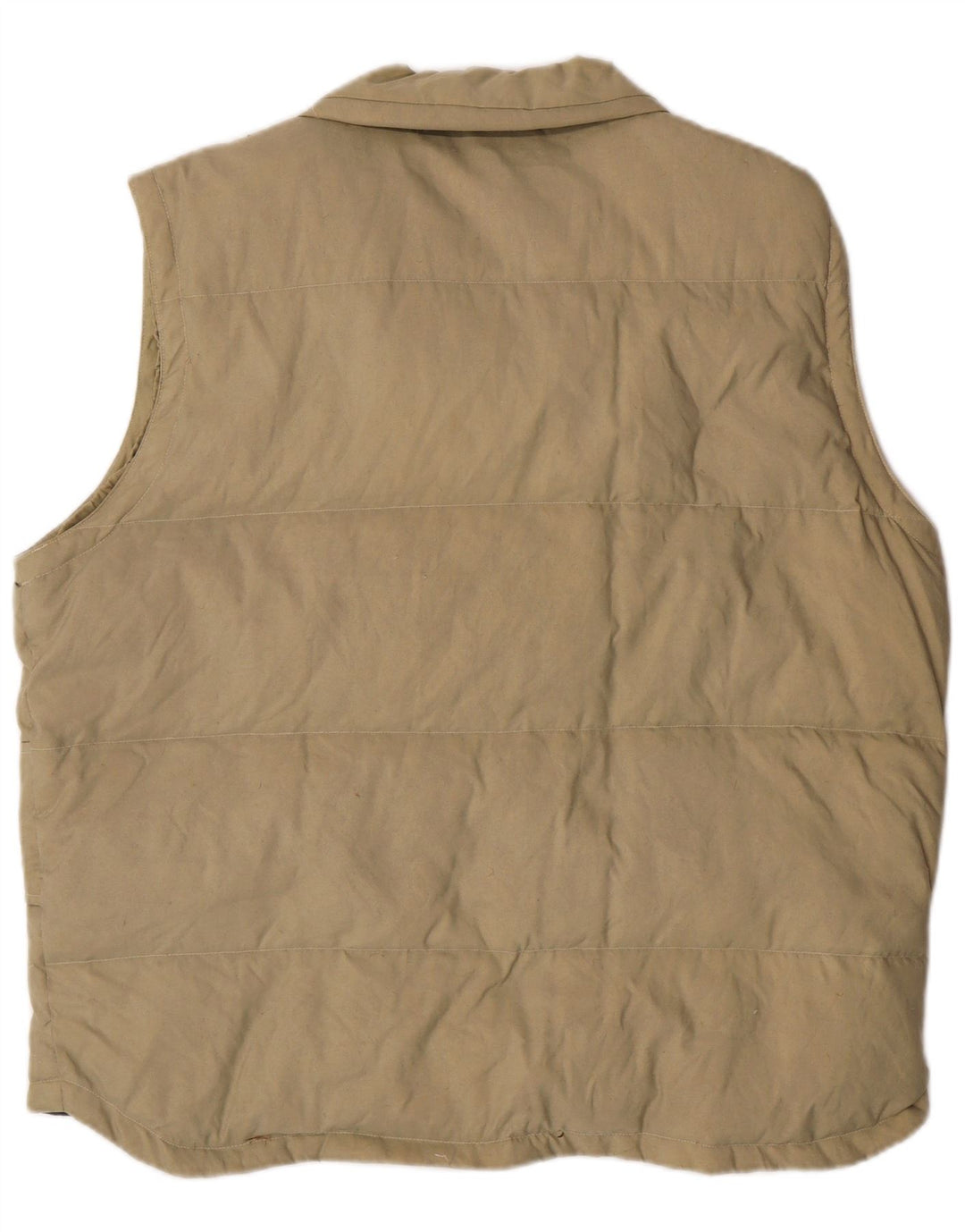 Męska wyściełana kamizelka Asics UK 40, duża, beżowa, poliamid