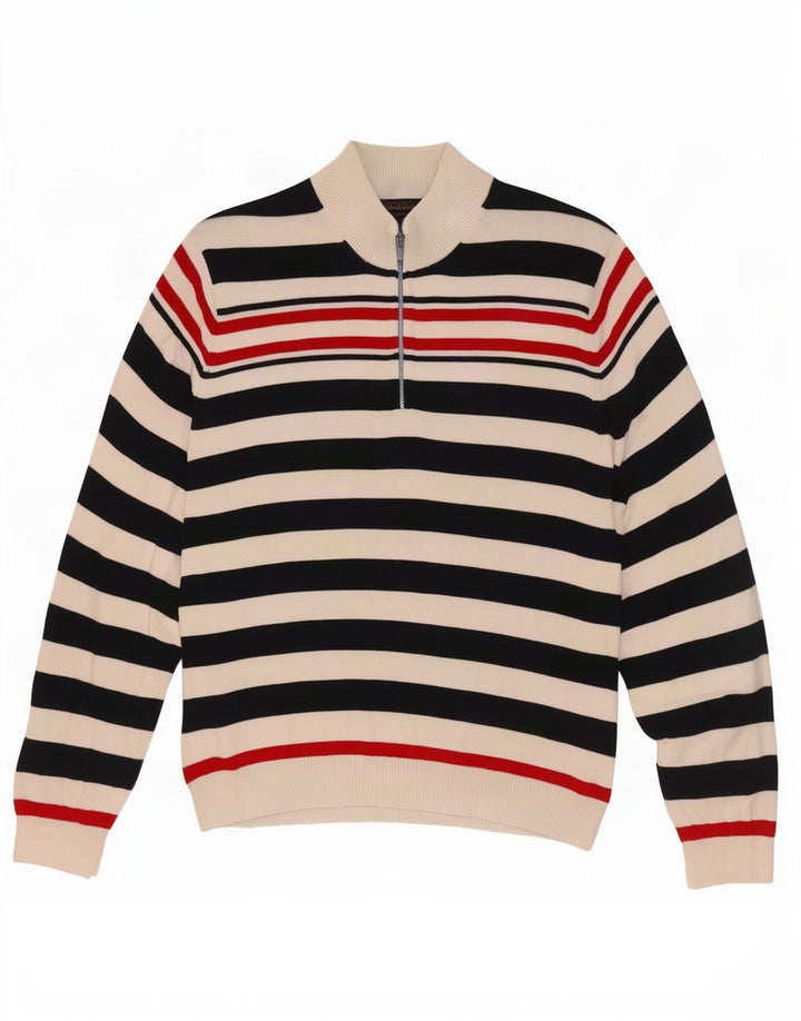 Męski sweter zapinany na guziki Brooks Brothers XL w granatowe paski