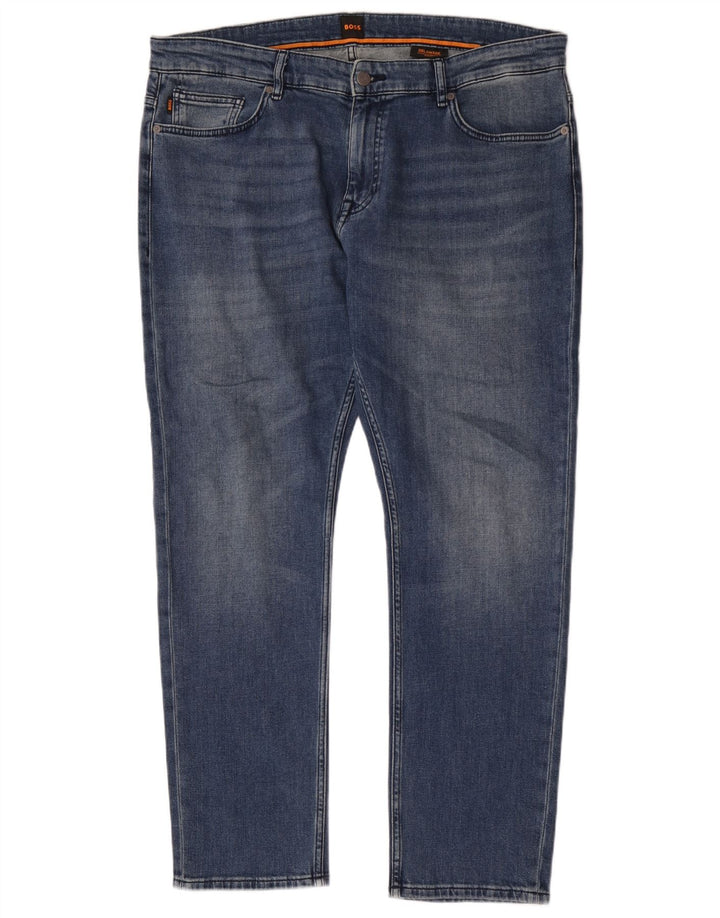 Hugo Boss Męskie Delaware Slim Jeans W38 L32 Niebieska bawełna