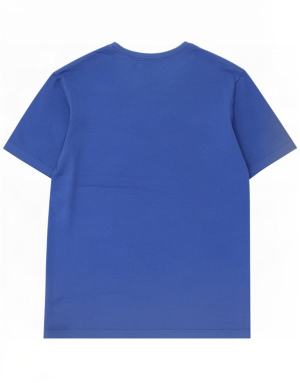 Męski T-shirt Nike Dri Fit Top, średni niebieski, bawełniany