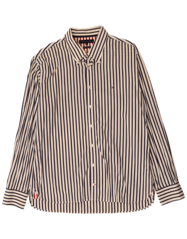 Koszula męska Tommy Hilfiger XL, bawełniana w białe paski