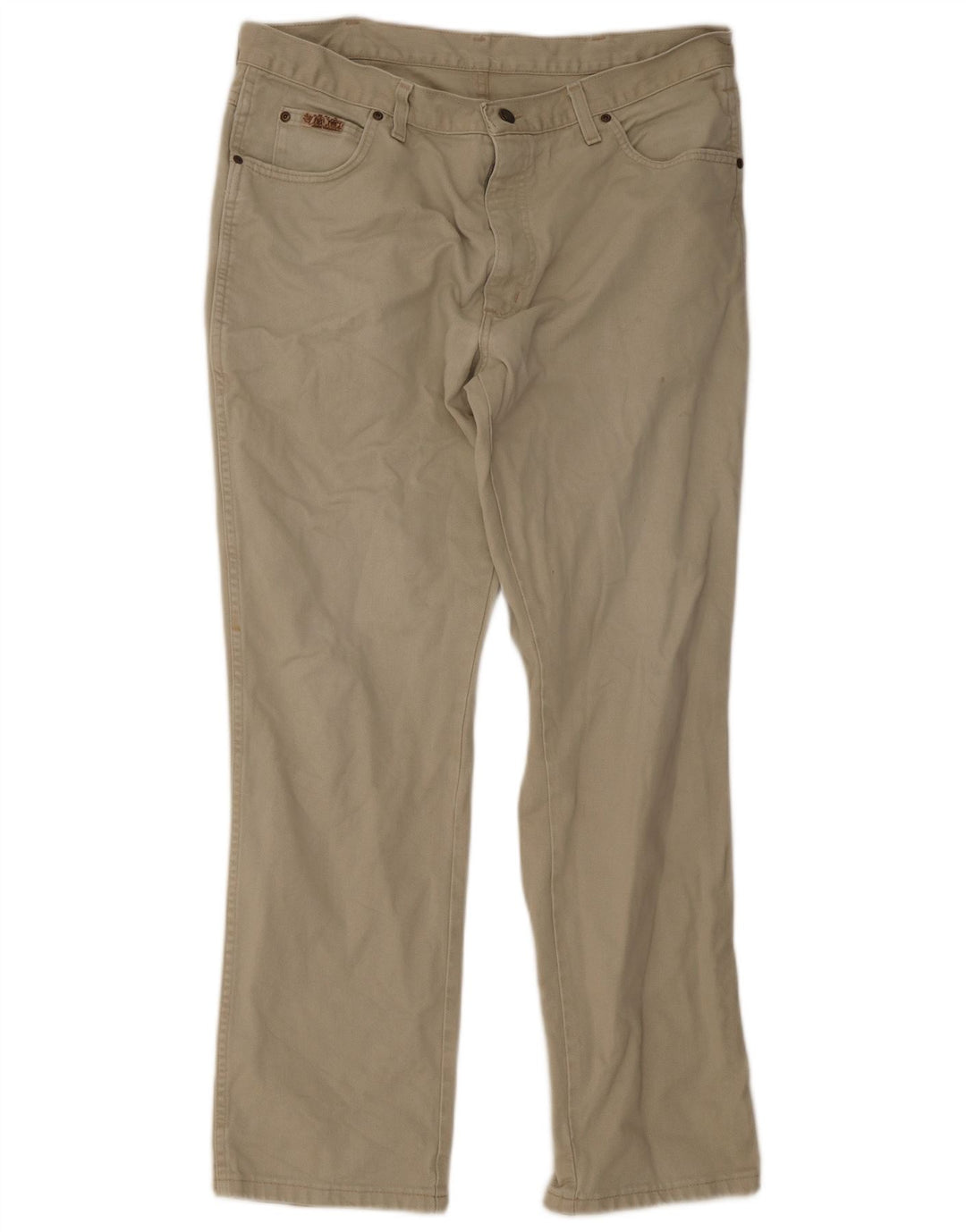 Męskie proste dżinsy Wrangler W36 L32 zielone