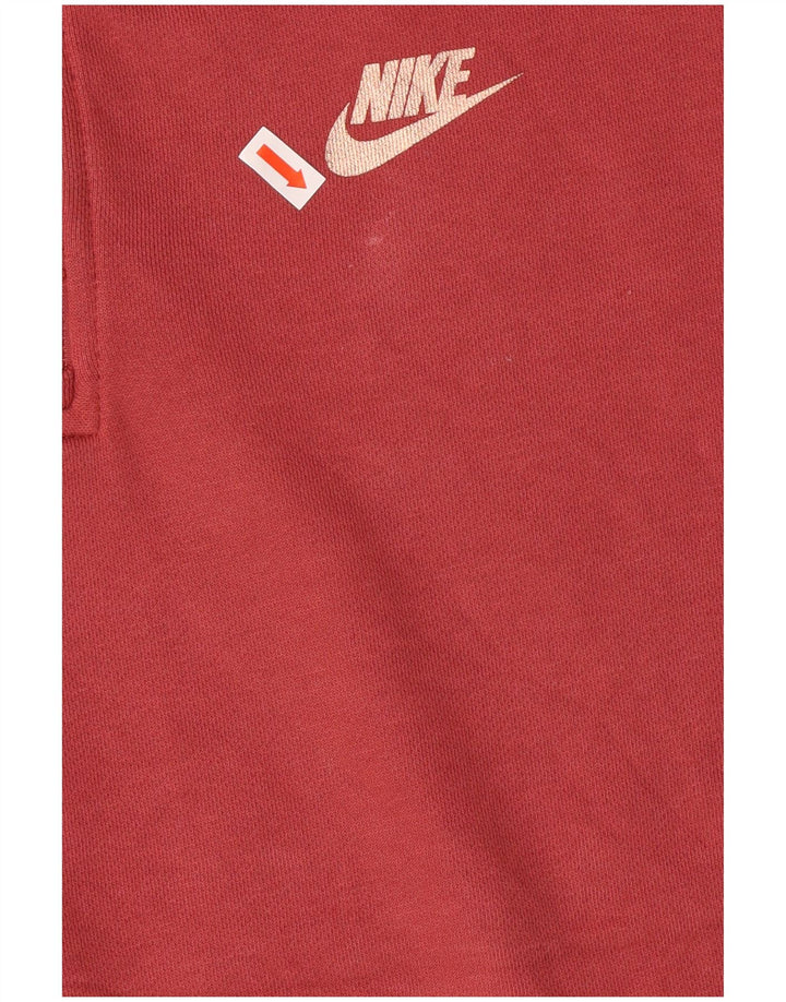 Damski sweter oversize NIKE z grafiką i zamkiem błyskawicznym, UK 10, mały, różowy