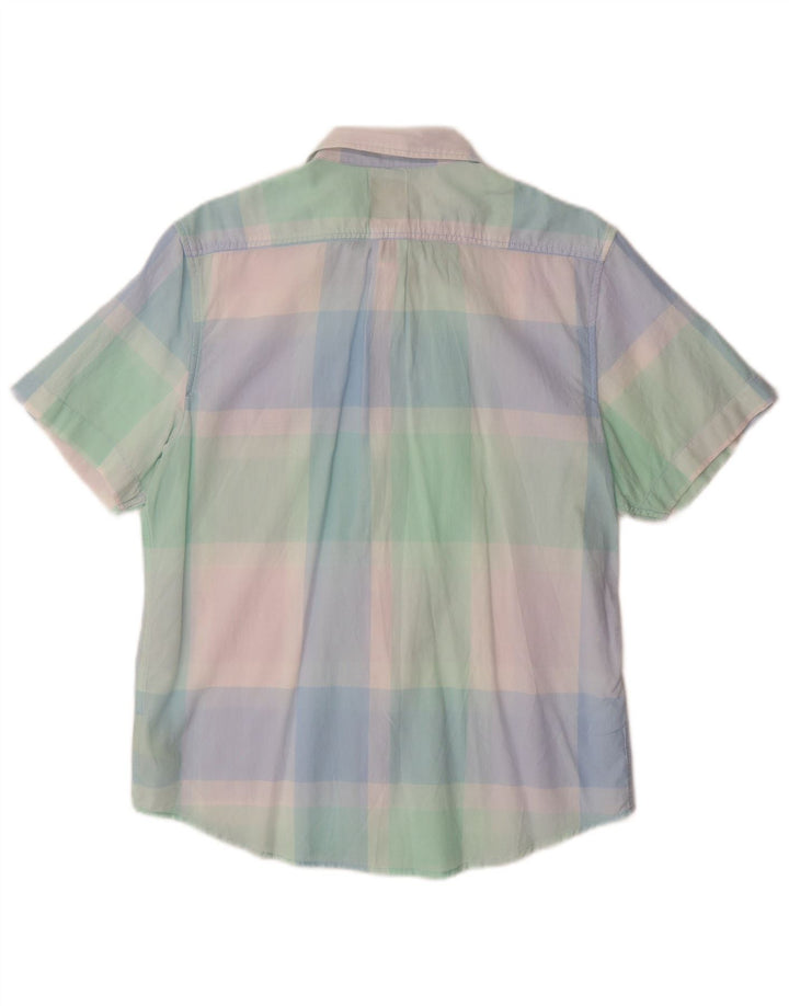 LEE Męska koszula z krótkim rękawem o regularnym kroju, średniej wielkości, wielokolorowa, bawełniana w kratkę