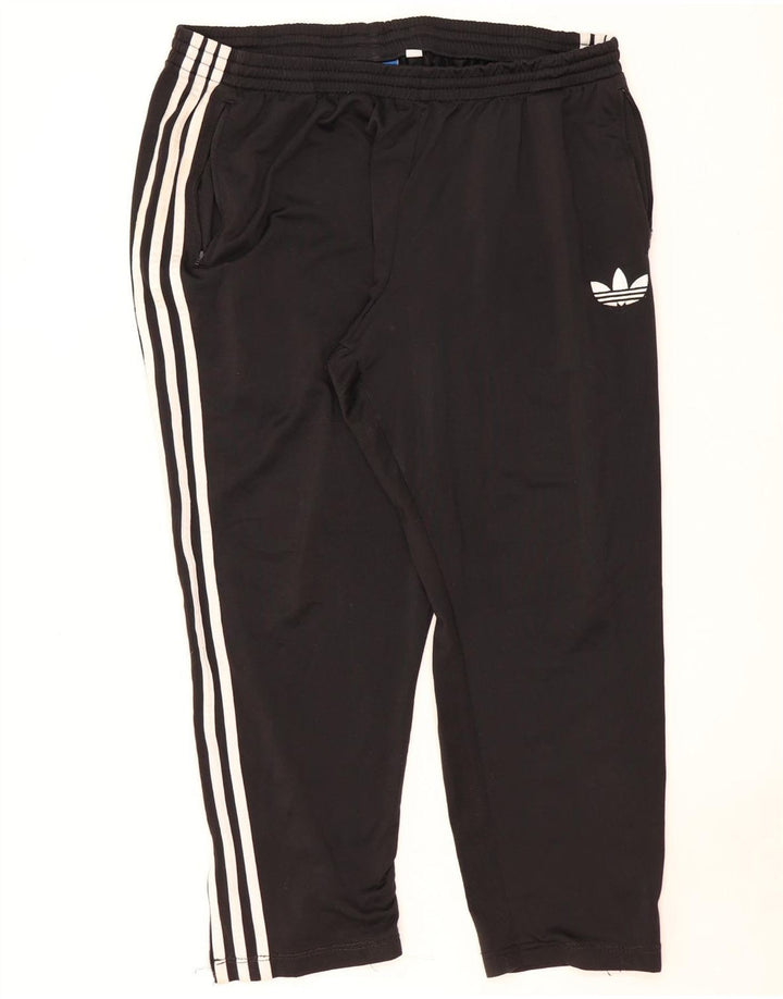 Damskie spodnie dresowe Adidas UK 18 XL, czarne, poliestrowe