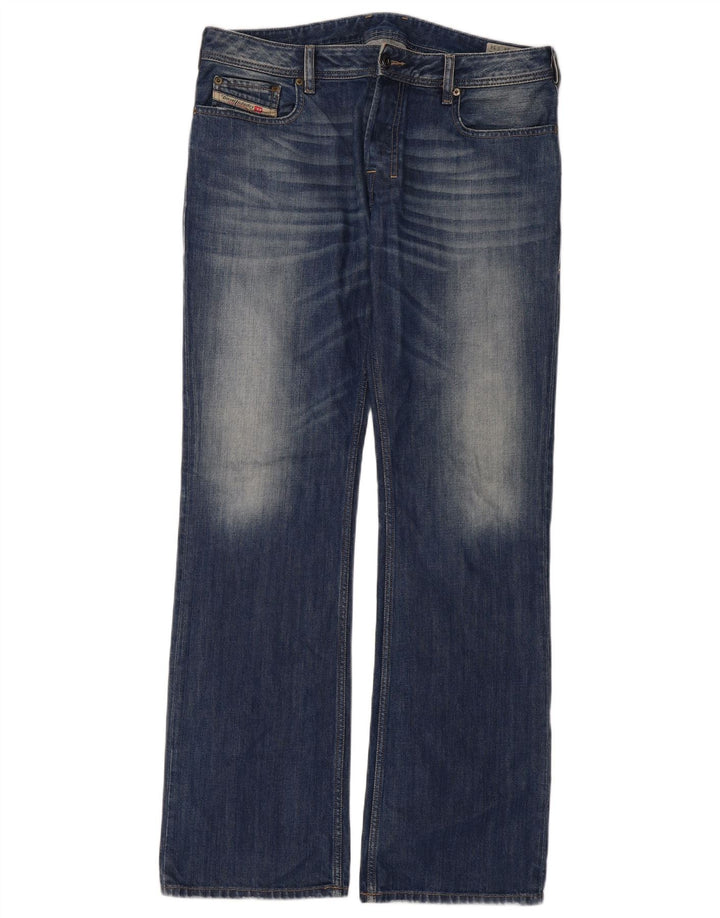 Diesel Męskie Zatiny Regular Bootcut Jeansy W34 L34 Niebieskie bawełniane