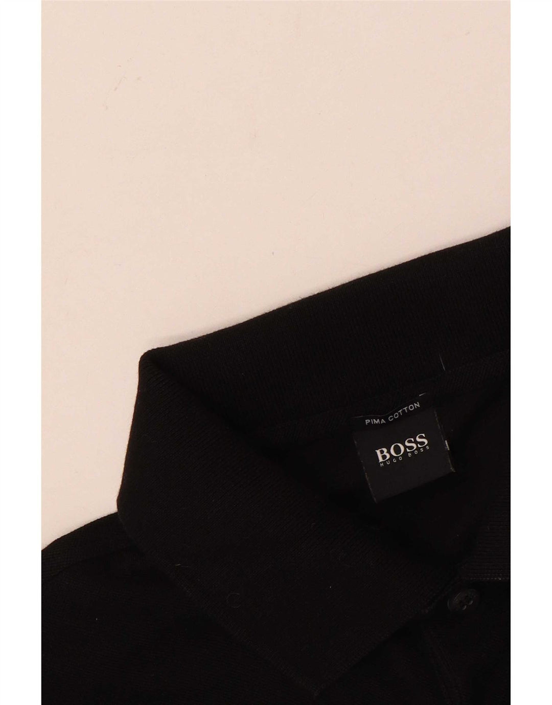Męska koszulka polo Hugo Boss, średnia czarna, bawełniana
