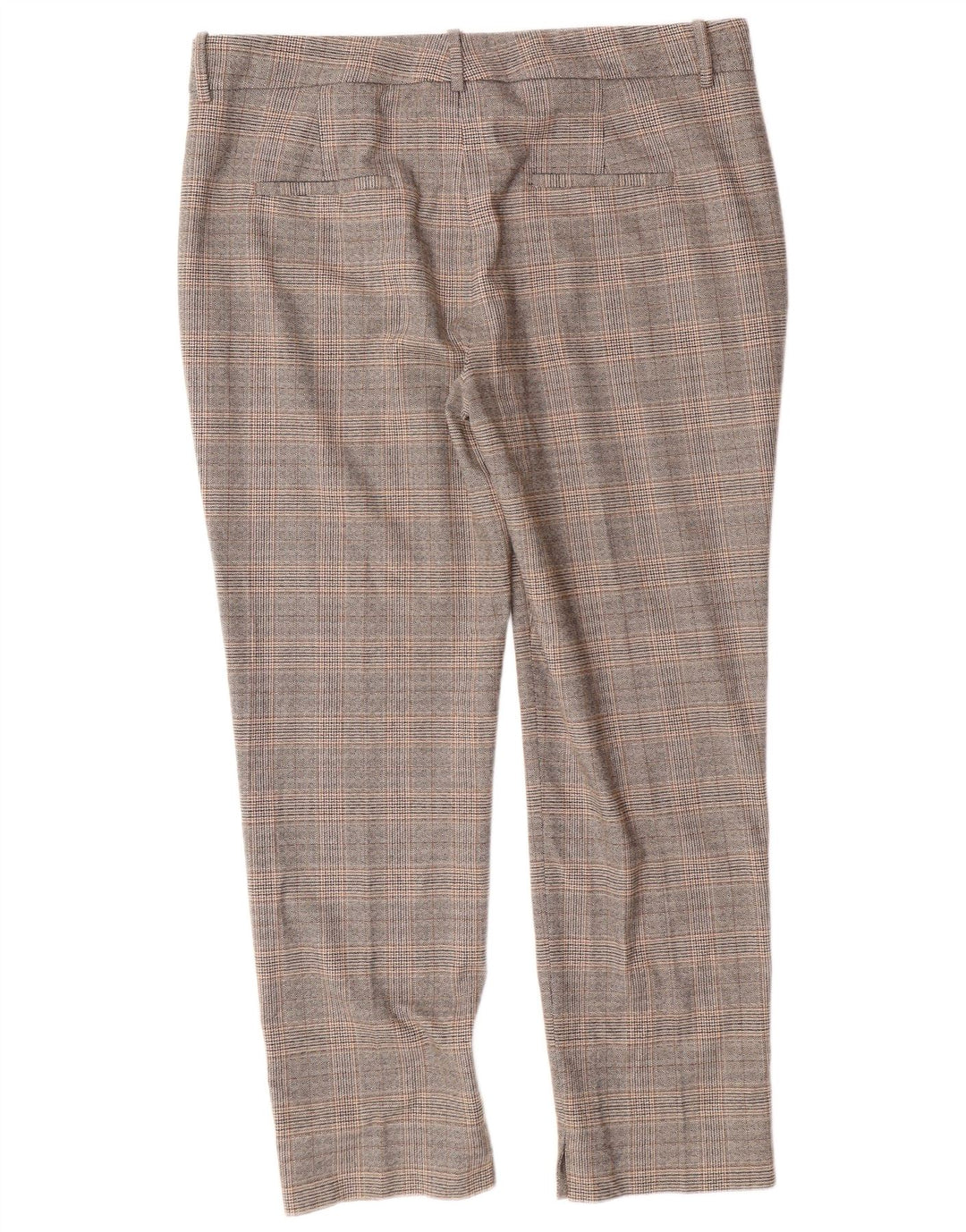 Damskie spodnie chino ZARA slim fit EU 42 Large W32 L27 szara krata