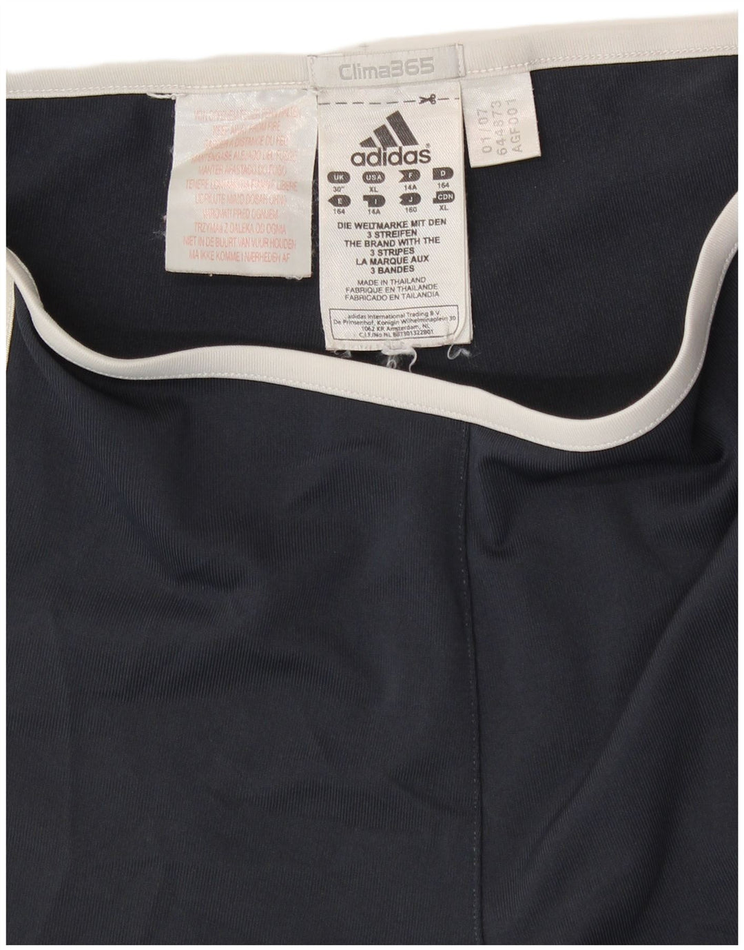 Spodnie dresowe chłopięce ADIDAS Clima 365 13-14 lat granatowy poliester