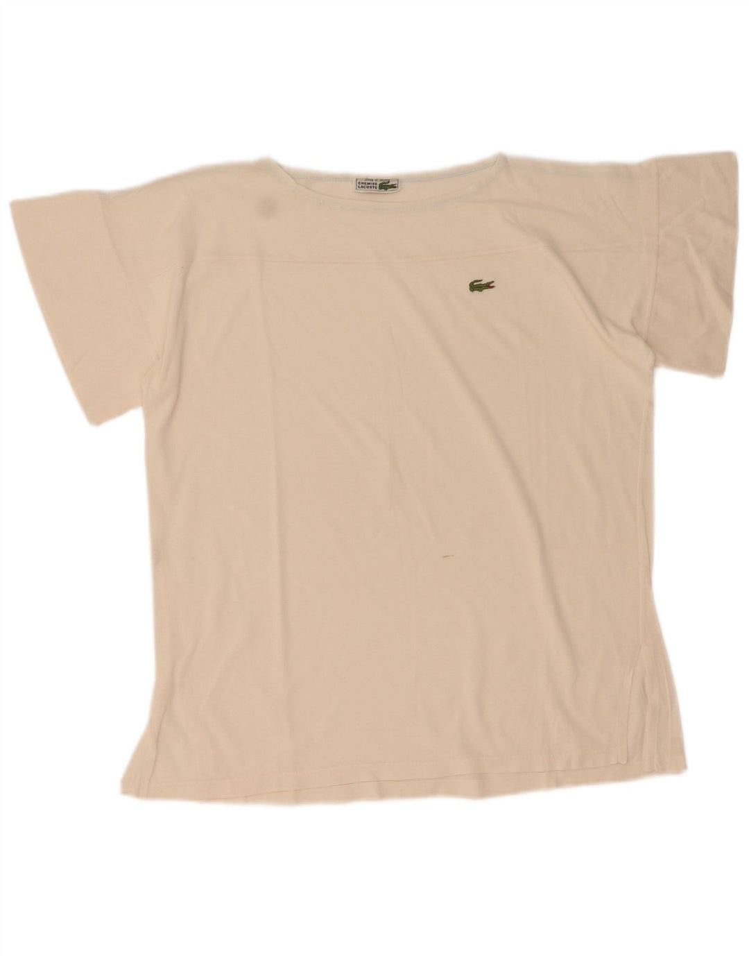 T-shirt damski Lacoste, rozmiar 44, duży, biały, bawełniany