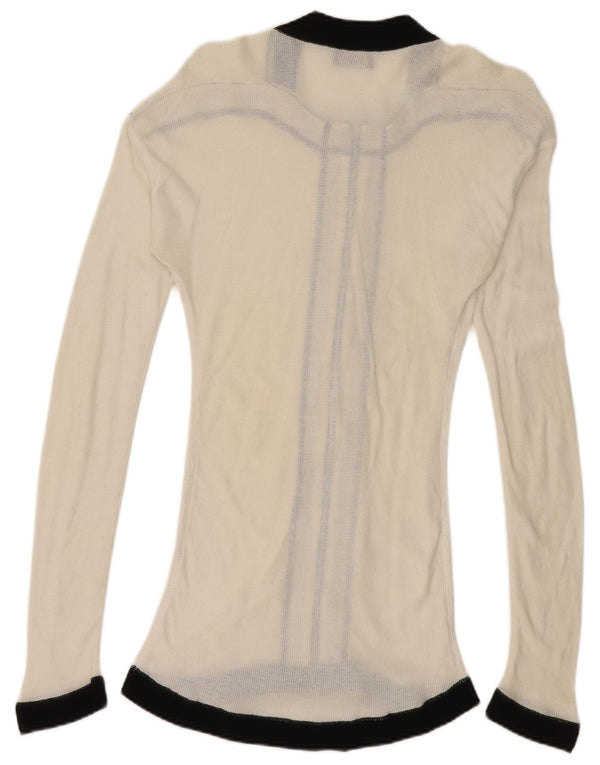 Sweter damski Gianfranco Ferre UK 10 Small White Colorblock