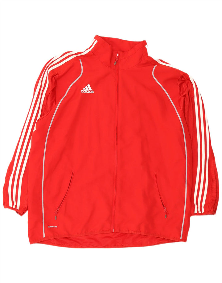Adidas Męska kurtka dresowa Climalite 2XL, czerwona, poliester