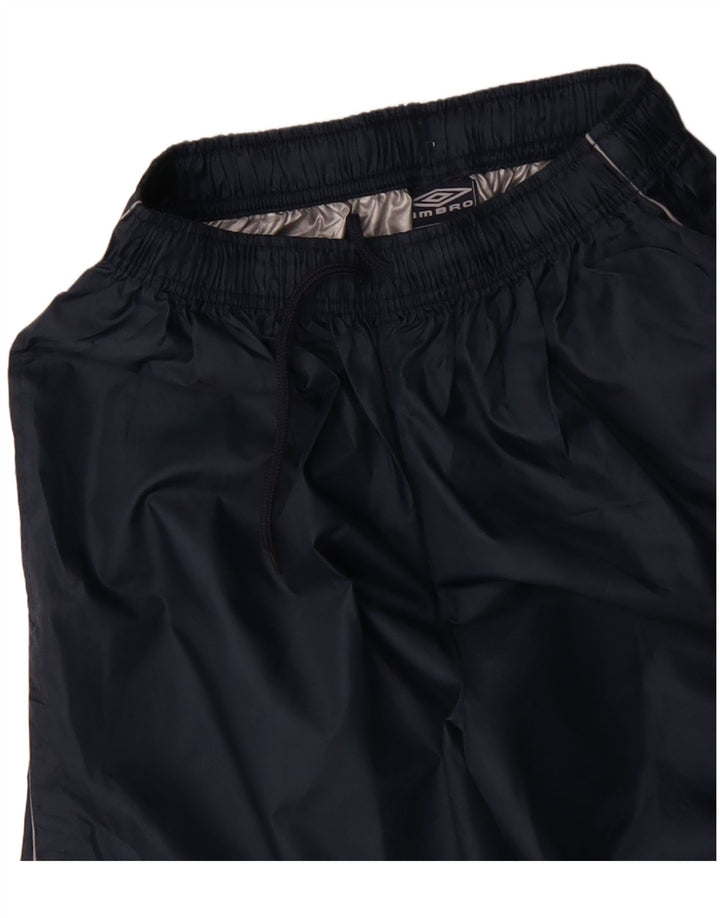 Męskie spodnie dresowe UMBRO z grafiką, średni granatowy nylon