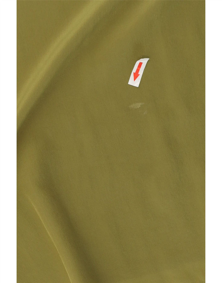 Damska bluzka bez rękawów w stylu vintage, UK 16, duża khaki