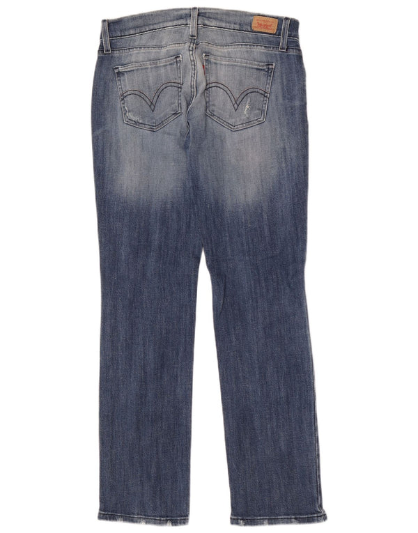 Damskie jeansy Levi's 524 Super Low Straight US 9 Medium W30 L30 Niebieska bawełna