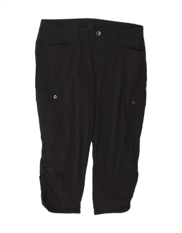 EDDIE BAUER Womens Cargo Capri Trousers US 8 Medium W34 L21 Black Nylon Vintage Eddie Bauer and Second-Hand Eddie Bauer from Messina Hembry 
