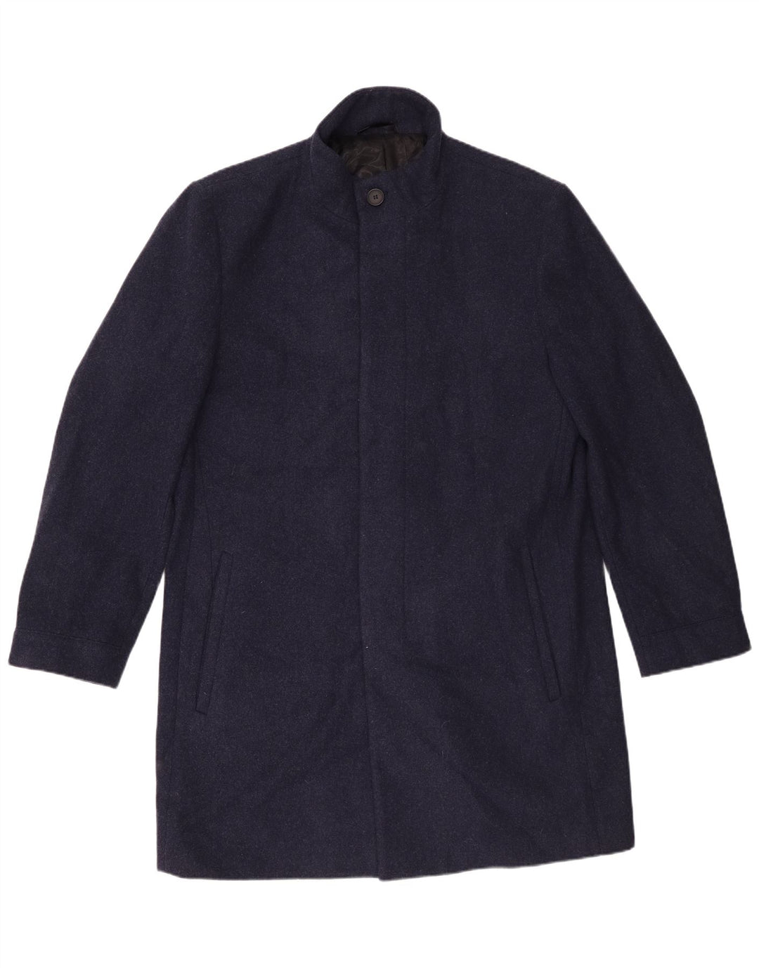 Marks & Spencer Płaszcz męski UK 42 XL, granatowy, wełniany