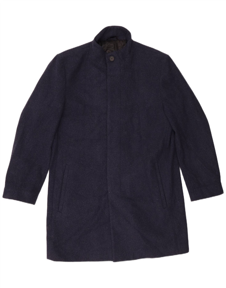 Marks & Spencer Płaszcz męski UK 42 XL, granatowy, wełniany