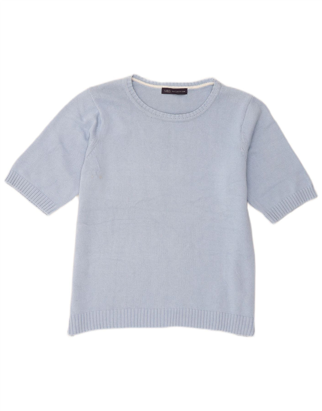 Marks & Spencer Damski sweter z dekoltem w łódkę, UK 16, duży niebieski