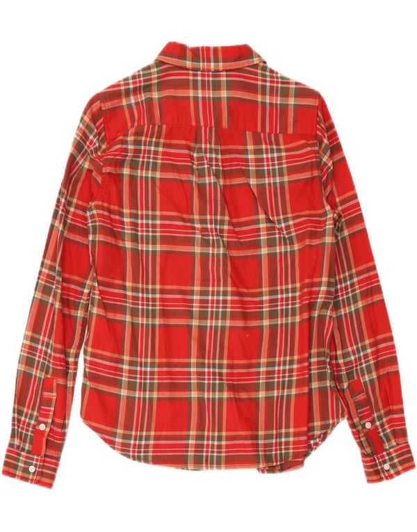Damska koszula flanelowa Levi's o klasycznym kroju UK 10, mała, bawełniana w czerwoną kratę
