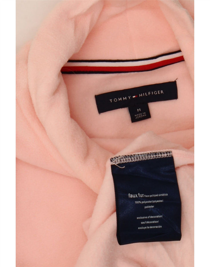 Damski sweter polarowy Tommy Hilfiger UK 14, średni różowy poliester
