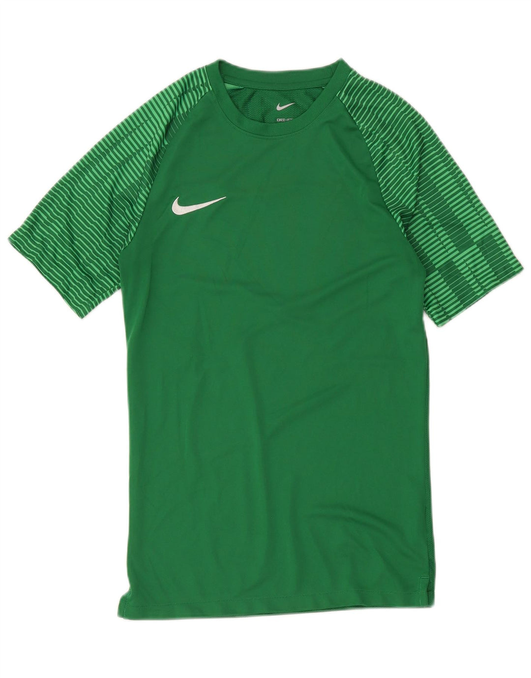 Męski T-shirt Nike Dri Fit Slim Top z poliestru w małe zielone paski