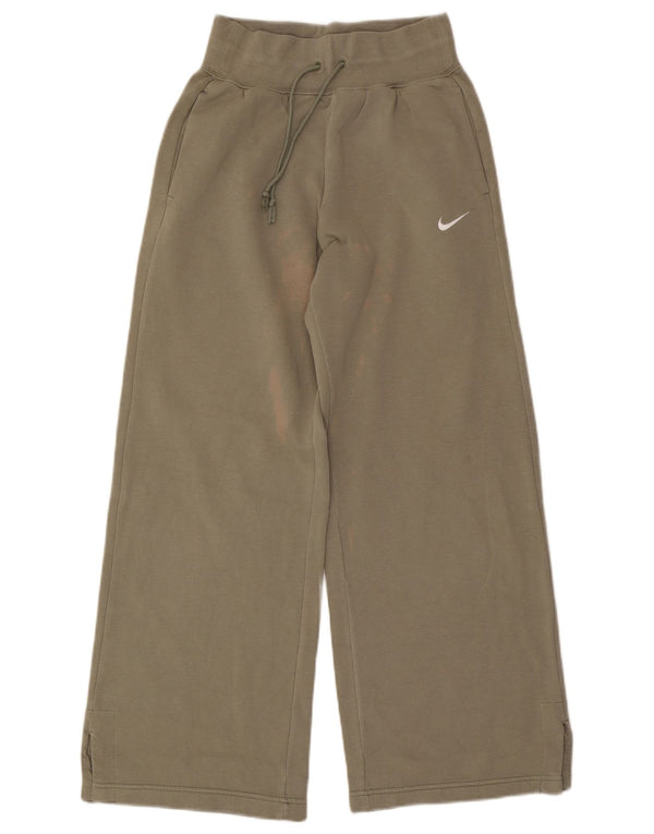 Damskie spodnie dresowe Nike UK 10, małe, bawełniane, khaki