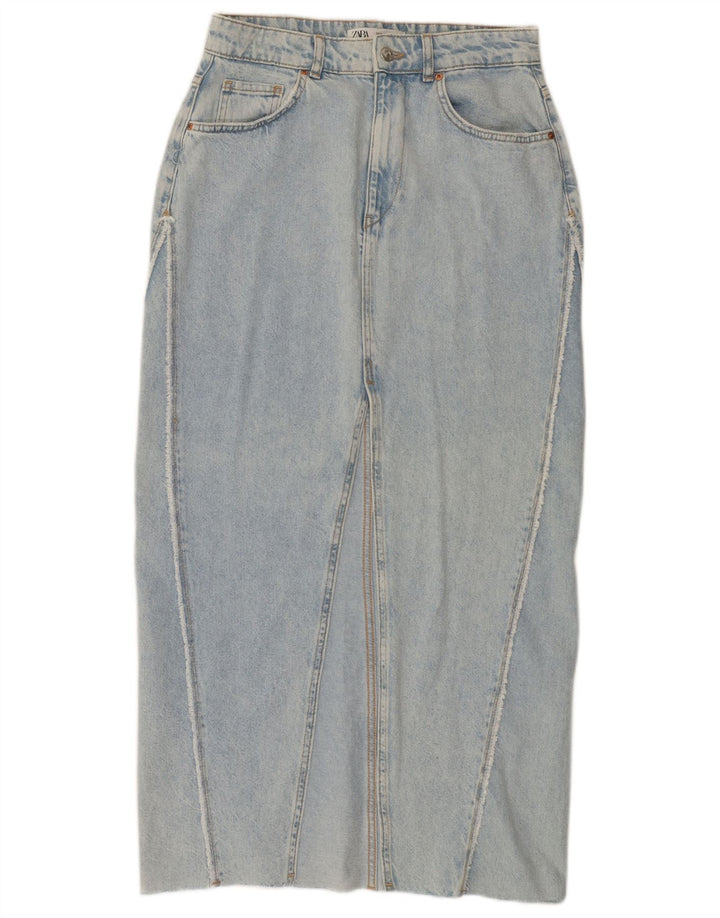 Spódnica jeansowa damska Zara Medium W28 niebieska