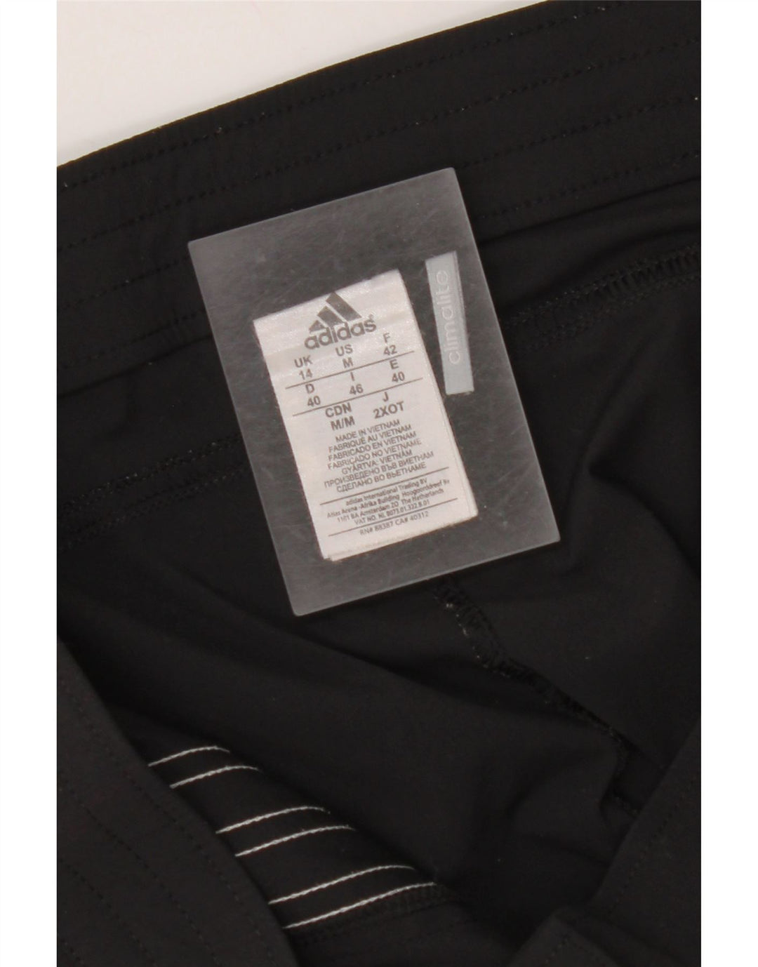 Damskie spodenki sportowe ADIDAS Climalite Bermuda UK 14, średni czarny poliamid