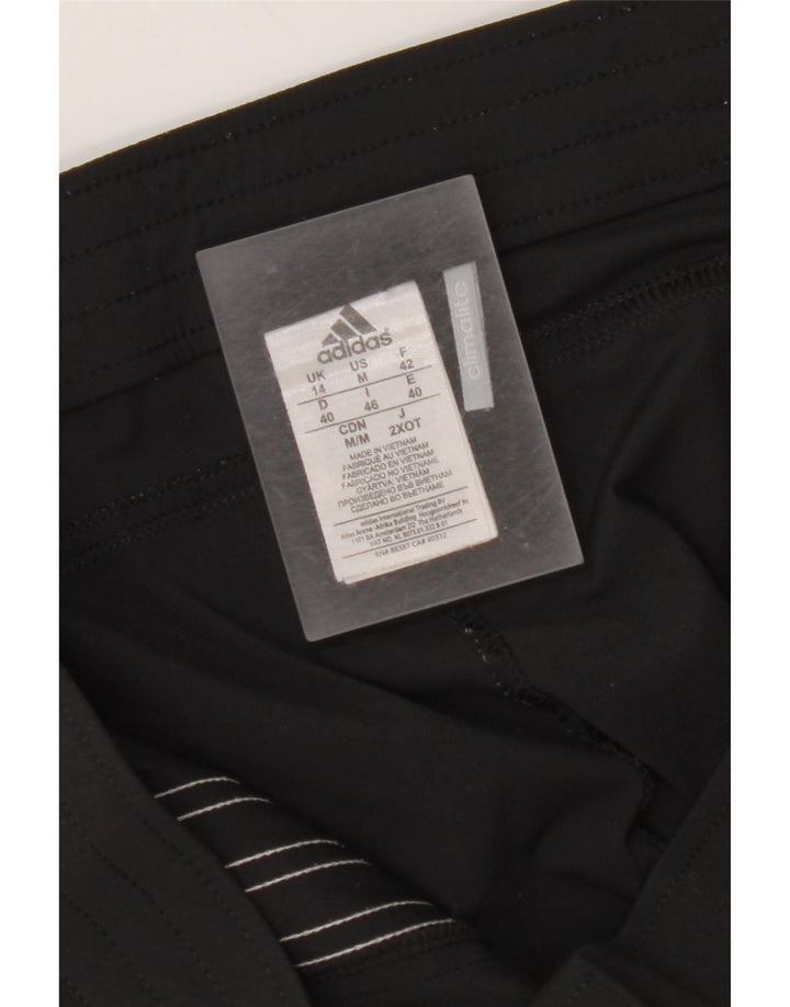 Damskie spodenki sportowe ADIDAS Climalite Bermuda UK 14, średni czarny poliamid