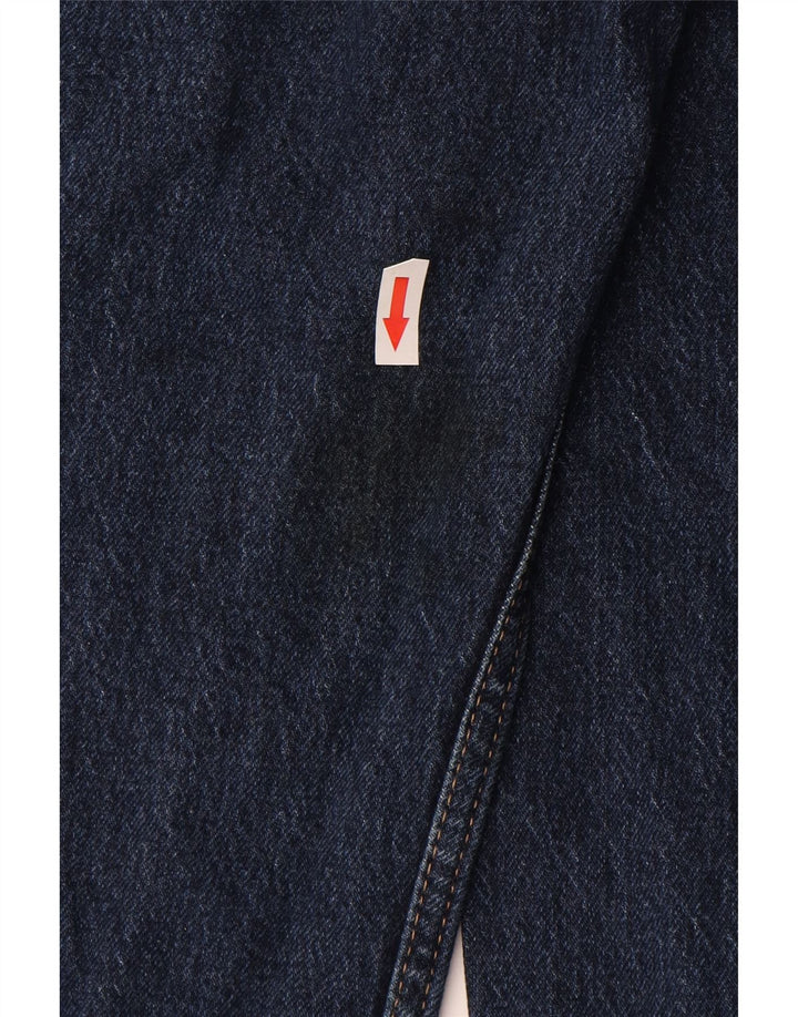 Damskie jeansy Levi's z wysokim stanem, wąskie i proste W28 L29, niebieska bawełna