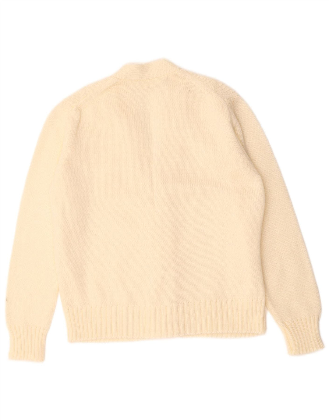 Sweter damski w stylu vintage, UK 14, średni, w kolorze złamanej bieli