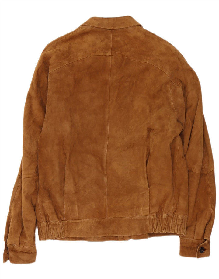 Zamszowa kurtka męska VINTAGE UK 38 średni beż