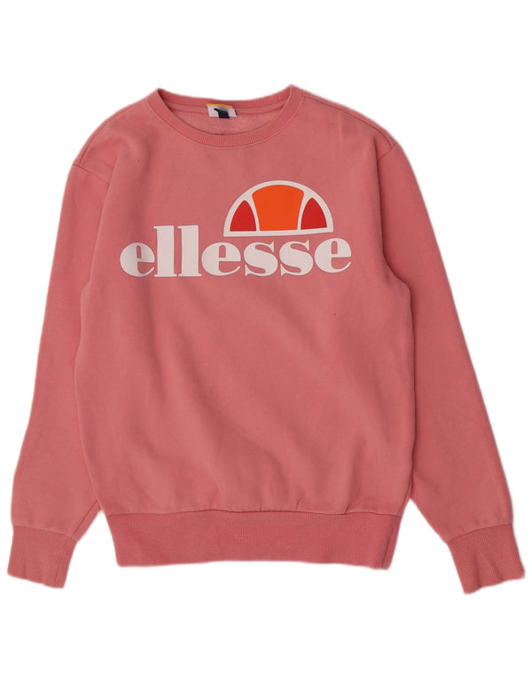Damska bluza z grafiką Ellesse, UK 10, mała, różowa bawełna