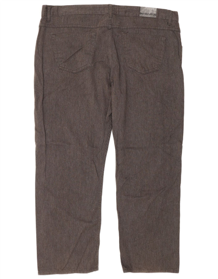 Męskie spodnie codzienne Marks & Spencer Autograph W44 L29 Brązowe w jodełkę