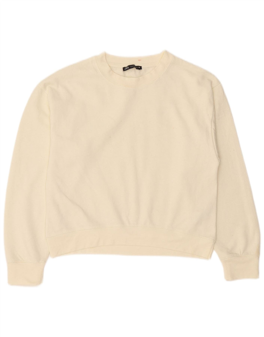 Damski sweter Zara UK 14, średni, złamany biały poliester