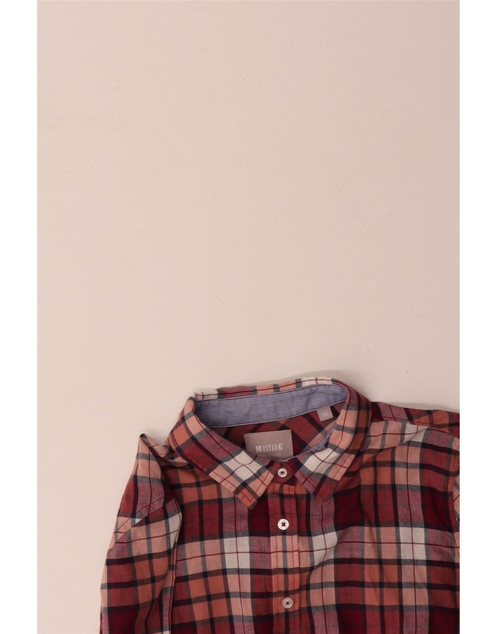 Koszula damska MUSTANG EU 36, bawełniana, w małą różową kratkę