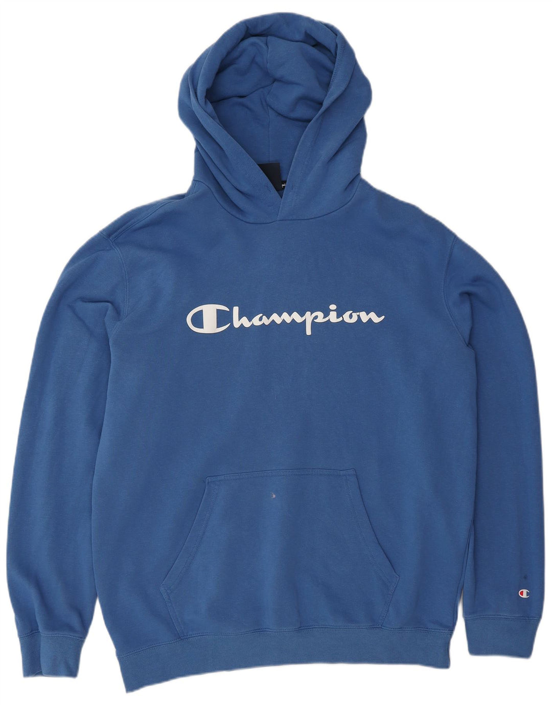 Męski sweter z kapturem Champion Graphic XL, niebieski, bawełniany