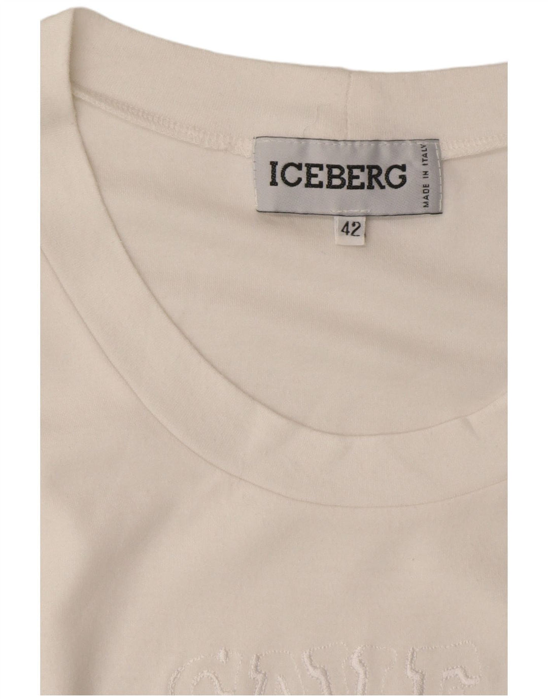 Damska koszulka z grafiką Iceberg Disney IT 42, średnia biała bawełna