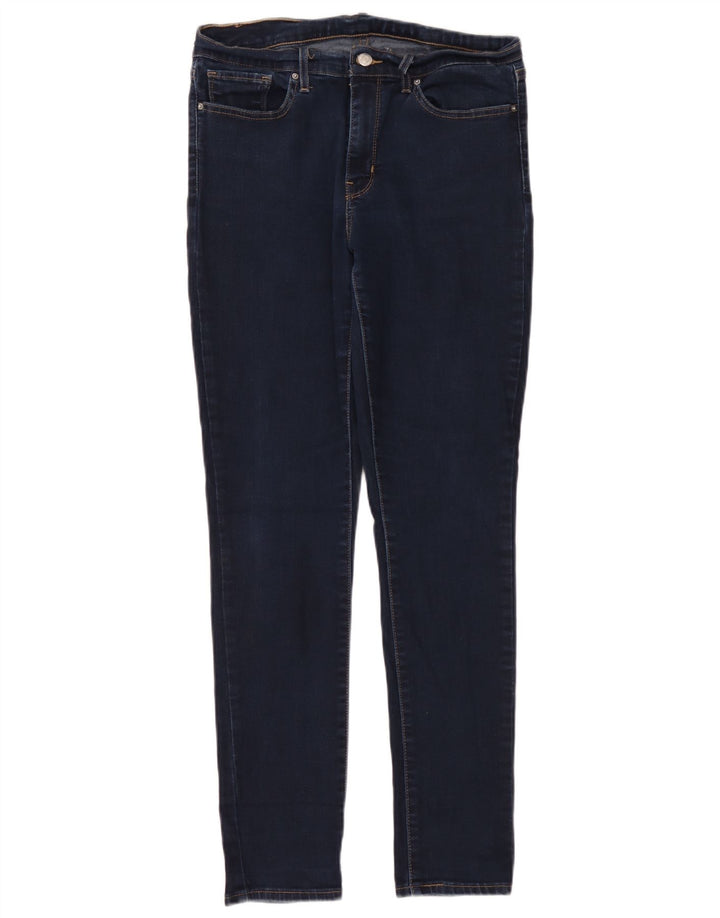 Damskie jeansy skinny Levi's W31 L30 Granatowa bawełna