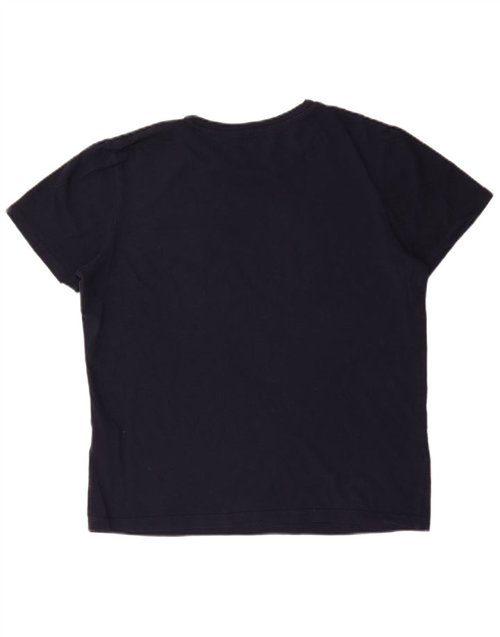 Męski T-shirt z grafiką Jack & Jones, średni, granatowy, bawełniany